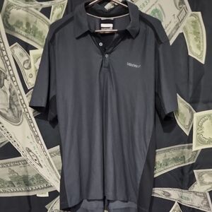 Marmot Men's Dark Gray & Black Polo Shirt (L)